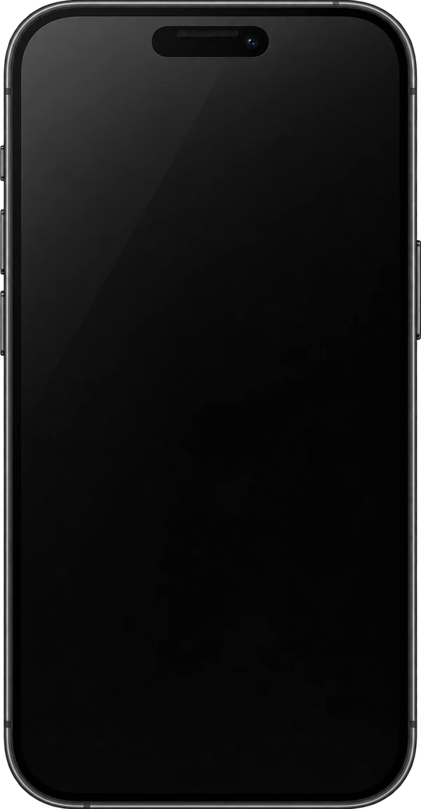 A phone with a blank screen, the width of the slot in the House Key.